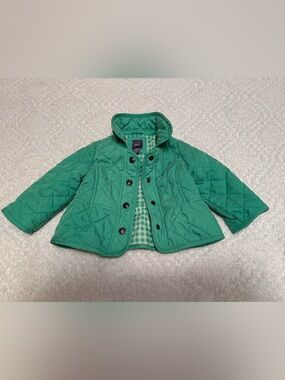 GAP Quilted Green Puffer Jacket for Kids
